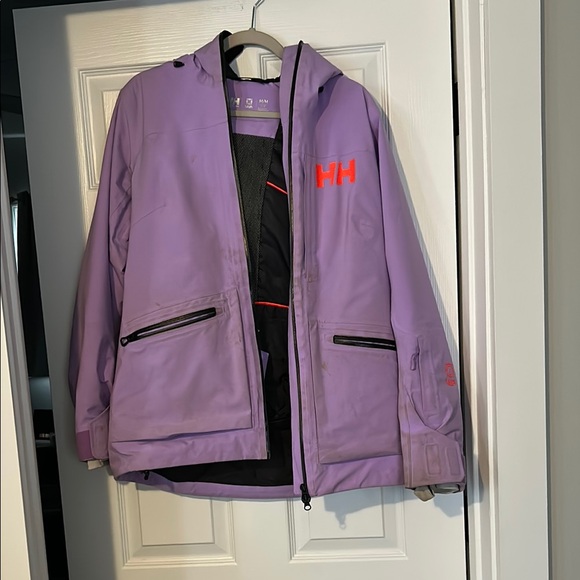 Helly Hansen Purple Jacket with Orange Logo